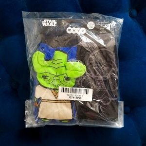NWT! DISNEY Star Wars Yoda & Darth Vader 2 Pack Socks